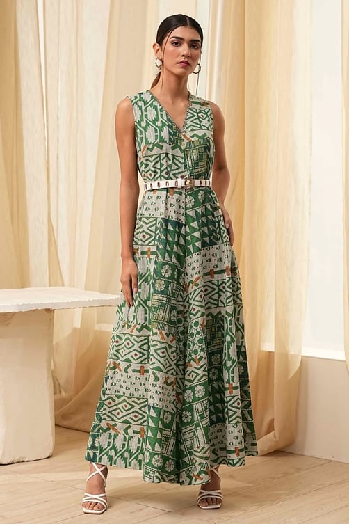 Printed Flared Jumpsuit