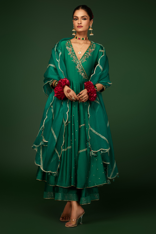 Angrakha Anarkali Suit Set