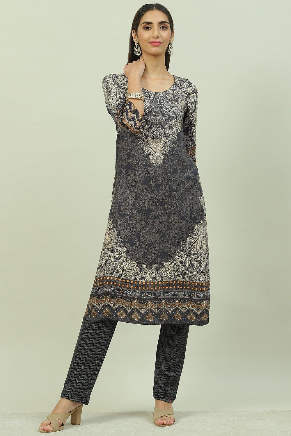 Navy Cotton Pants image number 5