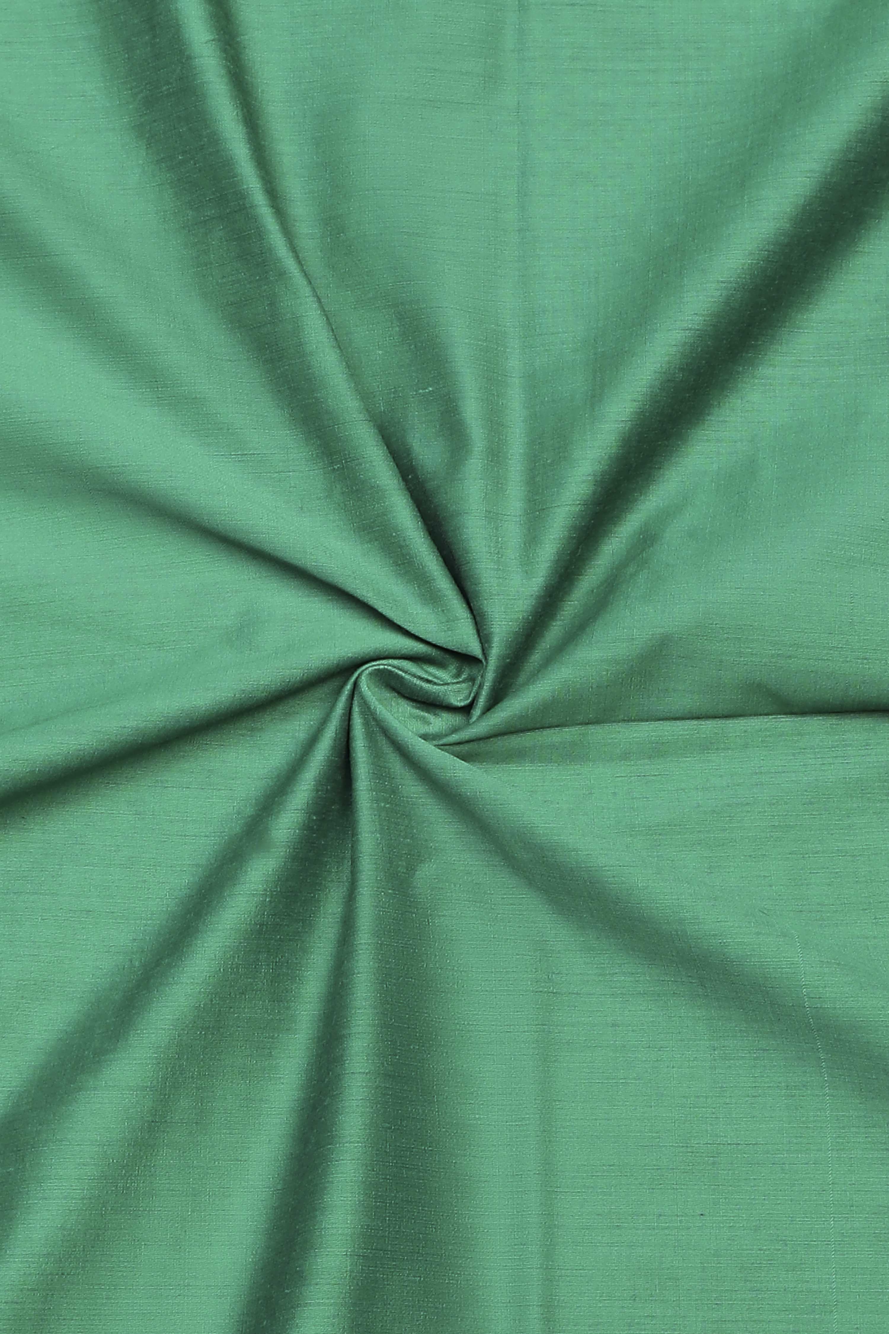 Rust Poly Silk Banarasi Unstitched Suit Set image number 2