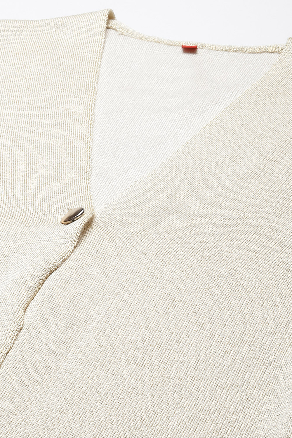 Beige Acrylic Yarndyed Shrug image number 1