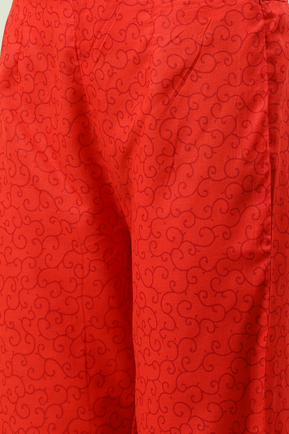 Black Cotton Screen Print Unstitched Suit Set image number 2