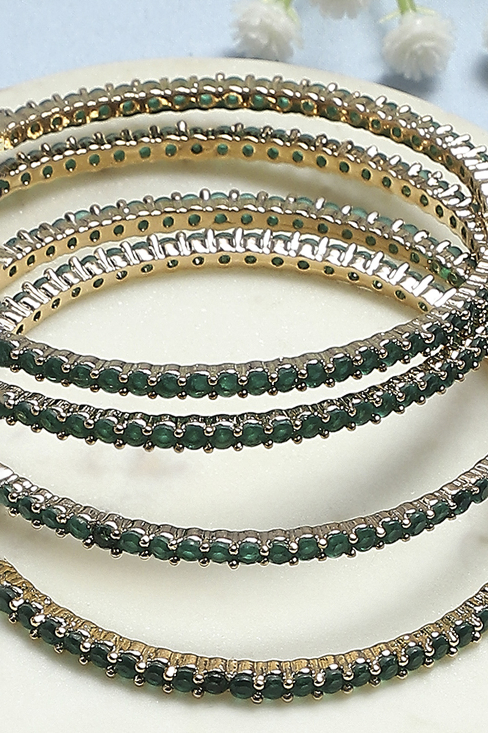 Green Alloy Bangle image number 2