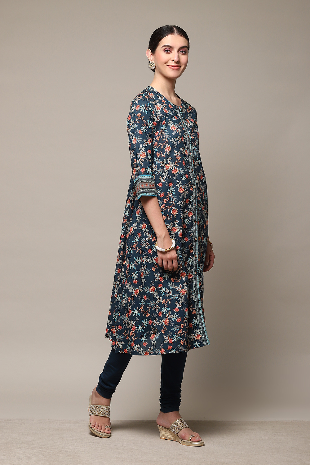 Black Cotton Blend Straight 2 Piece Set image number 5