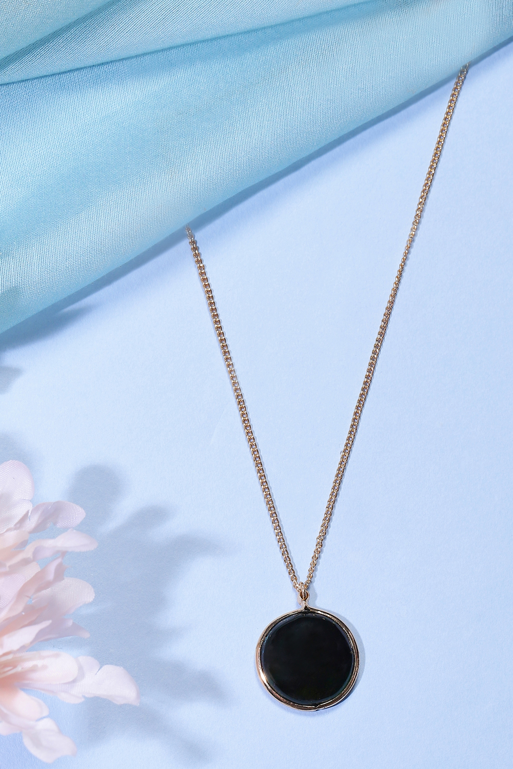 Golden Formal Necklace Set image number 0