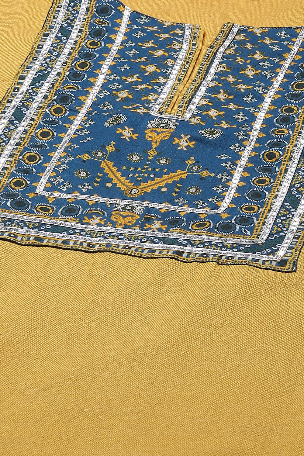 Beige Rayon Straight Kurta Regular Pant Suit Set image number 1