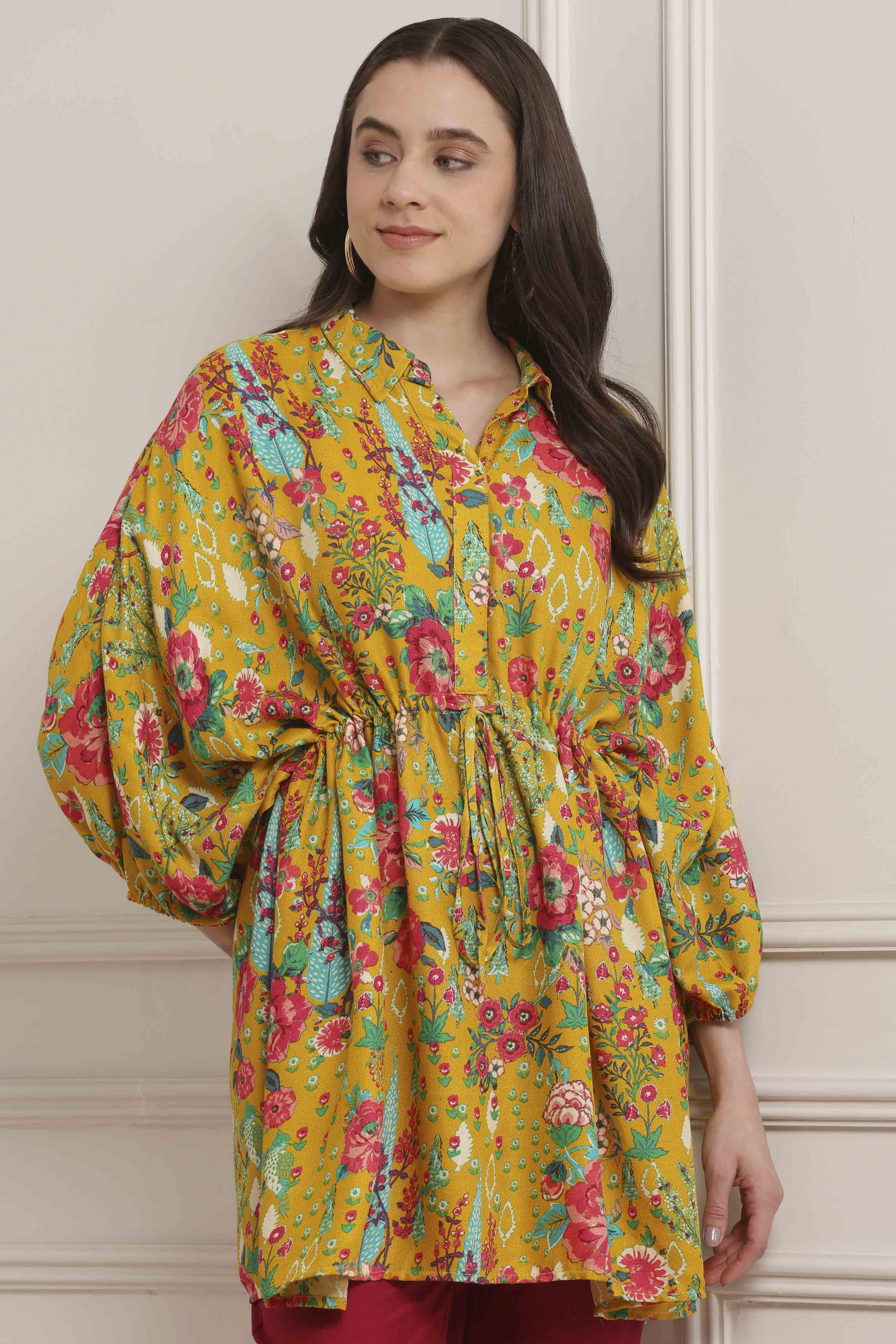 Mustard Viscose Rayon Straight Kurta Pants Set image number 7