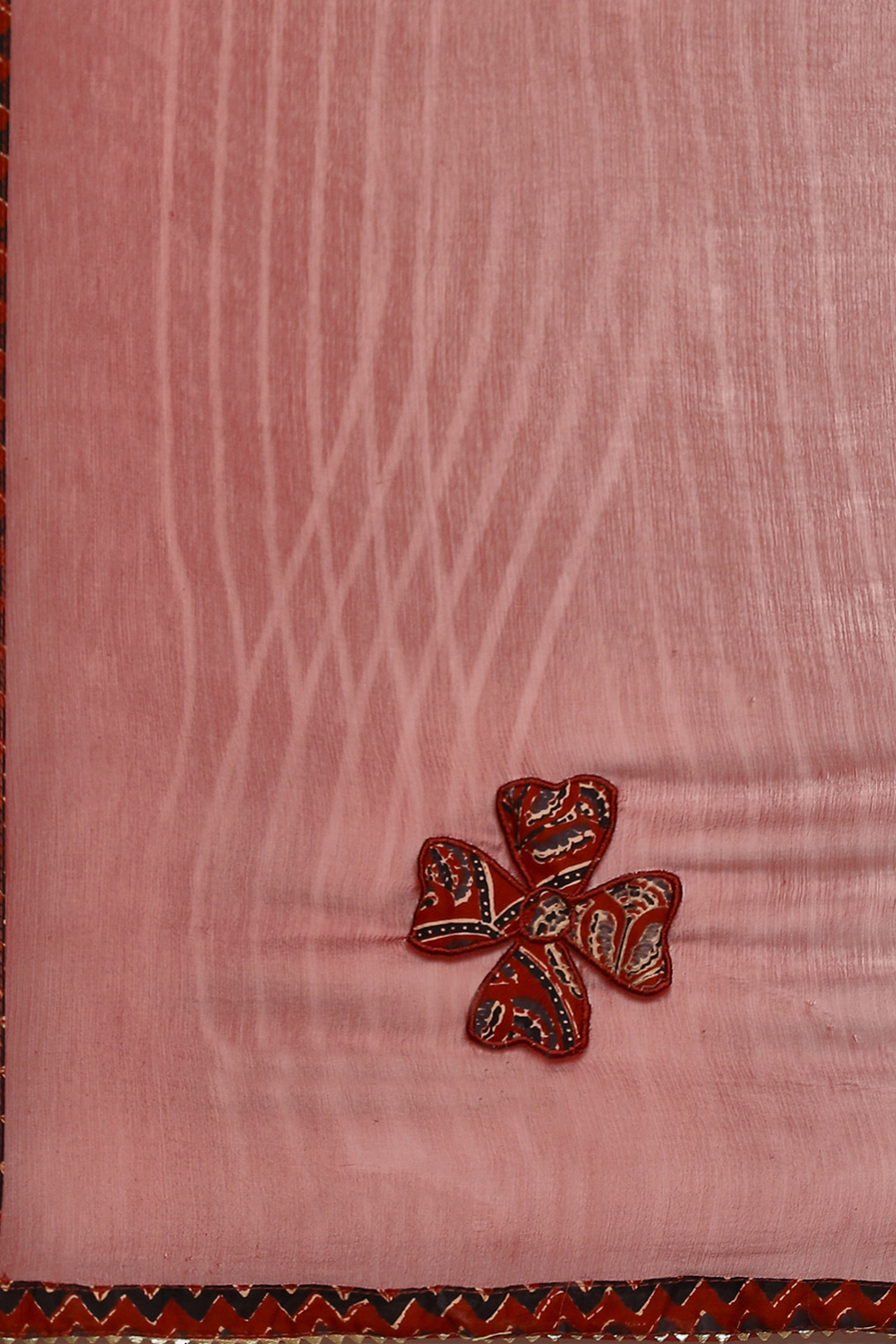 Maroon Cotton Unstitched Suit Set image number 3
