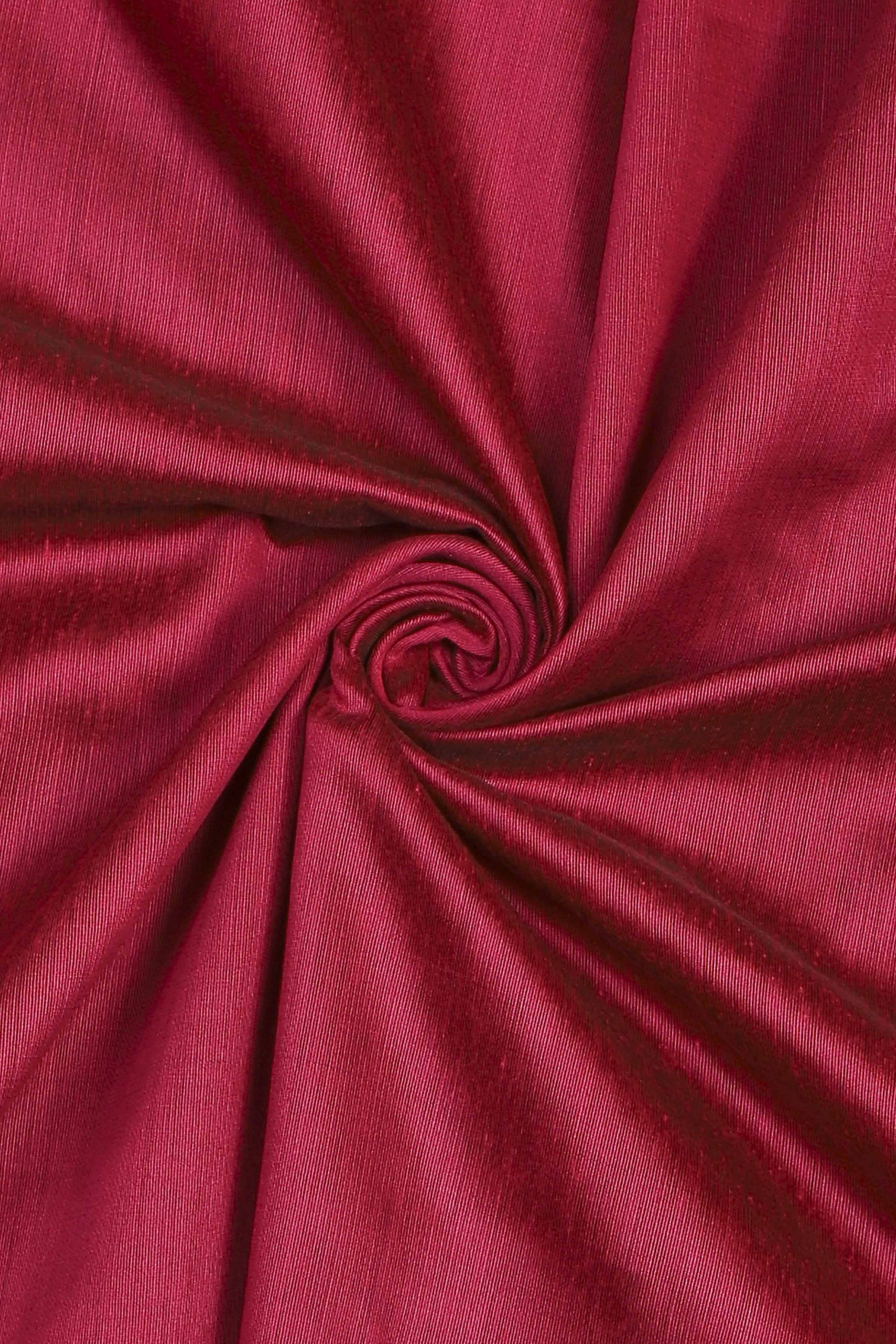 Rust Poly Silk Banarasi Unstitched Suit Set image number 2