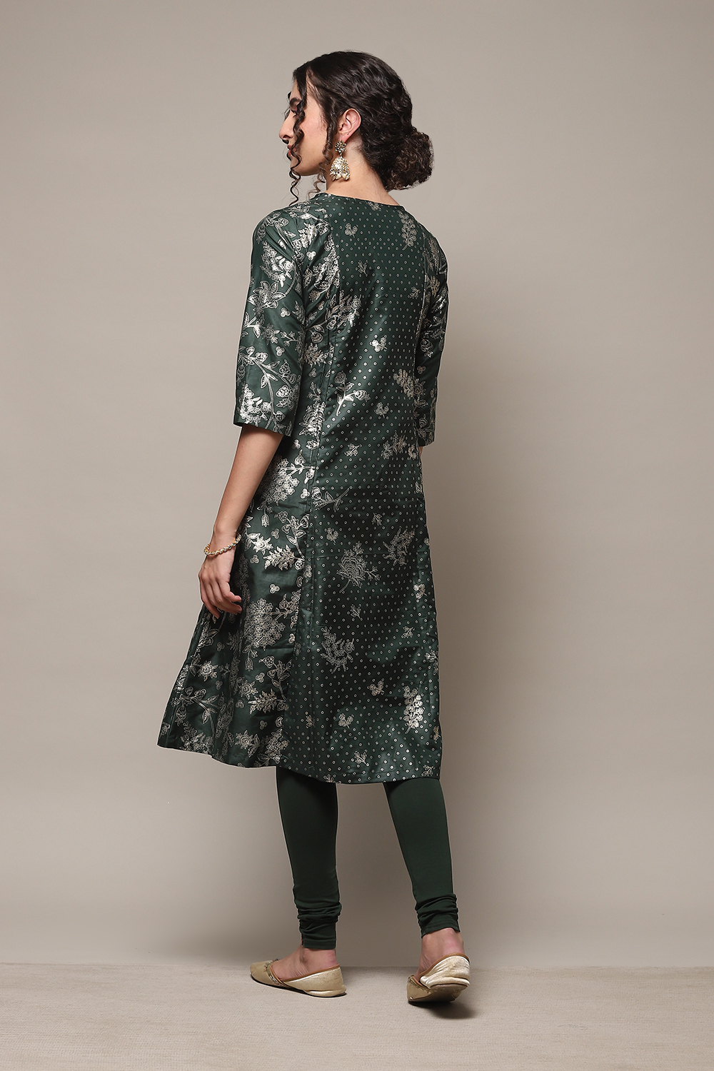 Fuschia Art Silk Flared 2 Piece Set image number 4