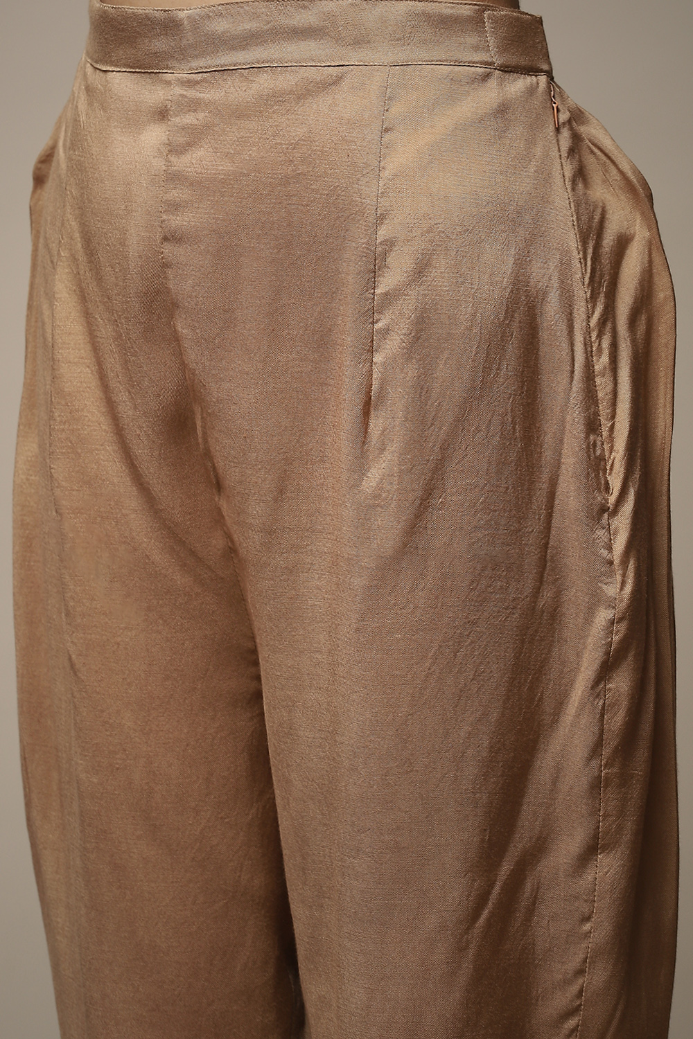 Brown Cotton Digital Print Unstitched Suit Set image number 7