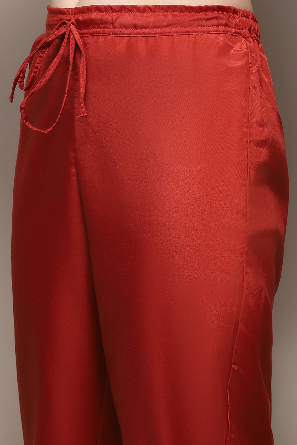 Teal Viscose Straight Kurta Regular Pants Suit Set image number 2