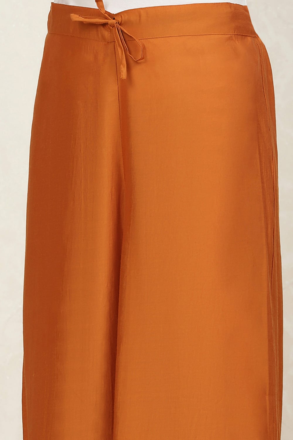 Orange Cotton Printed Embroidered Unstitched Suit Set image number 3