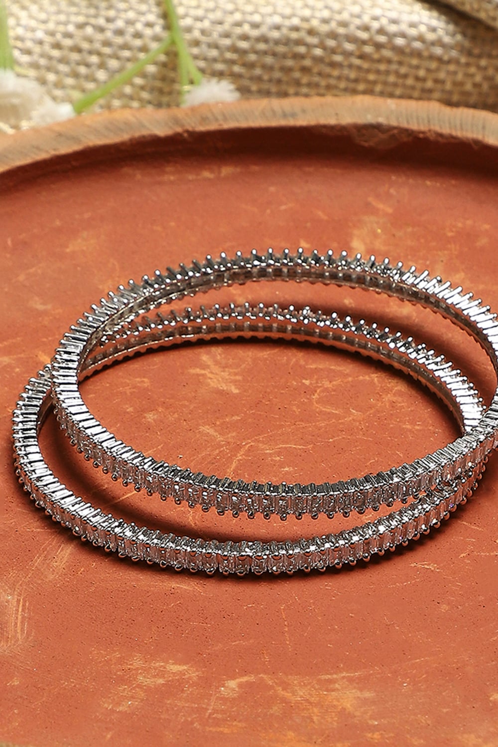White Alloy Bangle image number 0