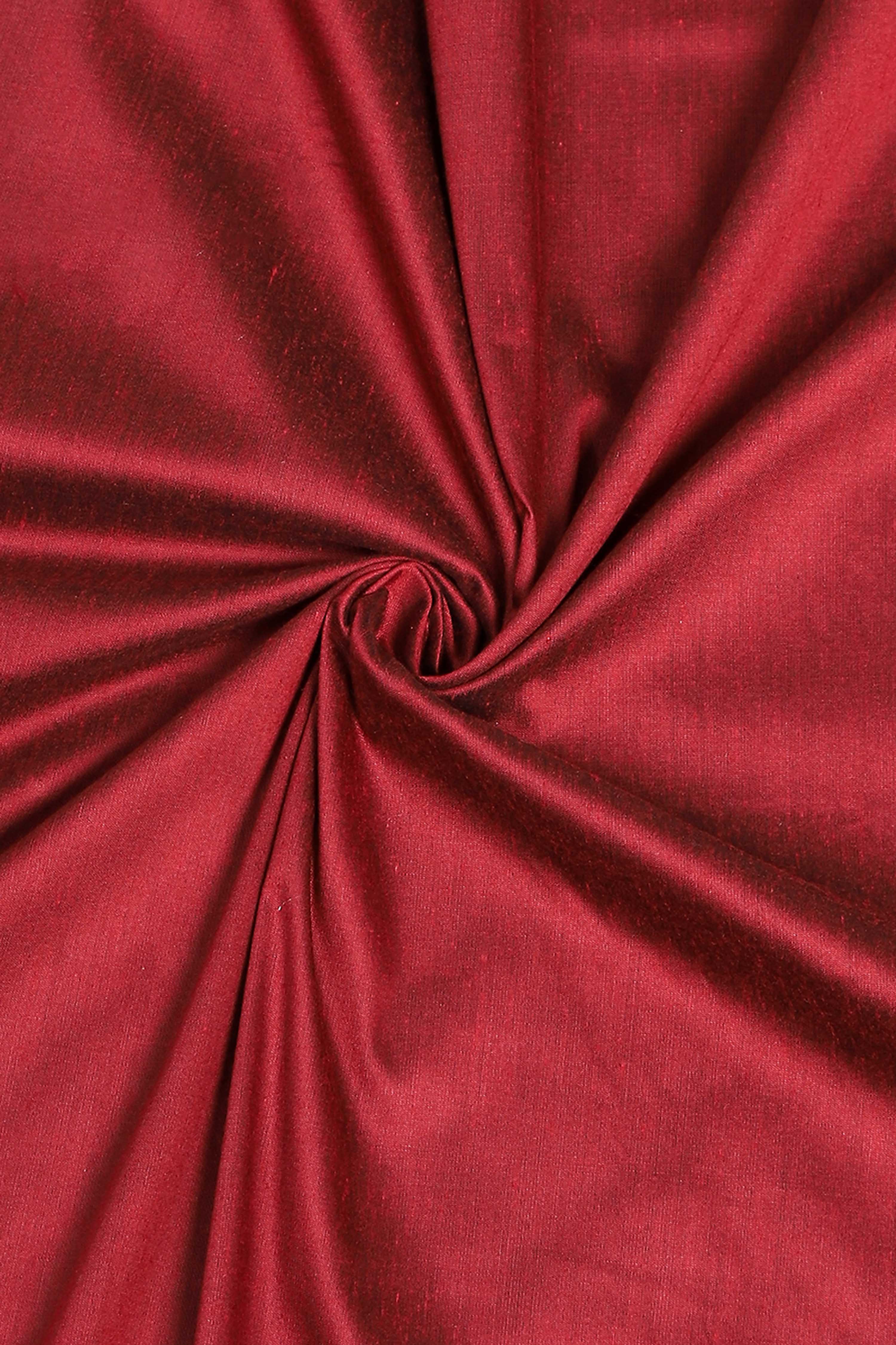Rust Poly Silk Banarasi Unstitched Suit Set image number 2