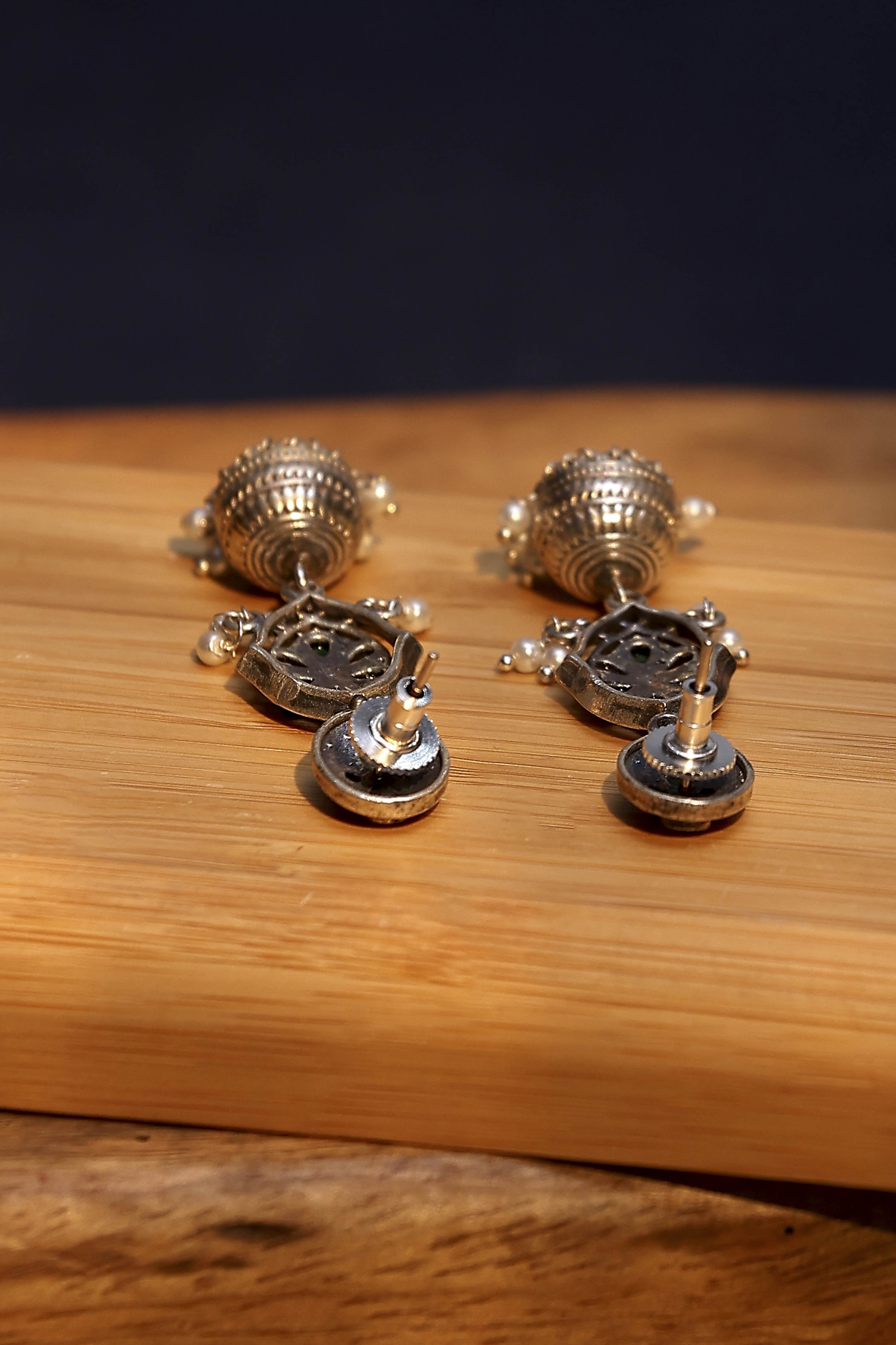 Multicolor Brass Jhumka image number 2