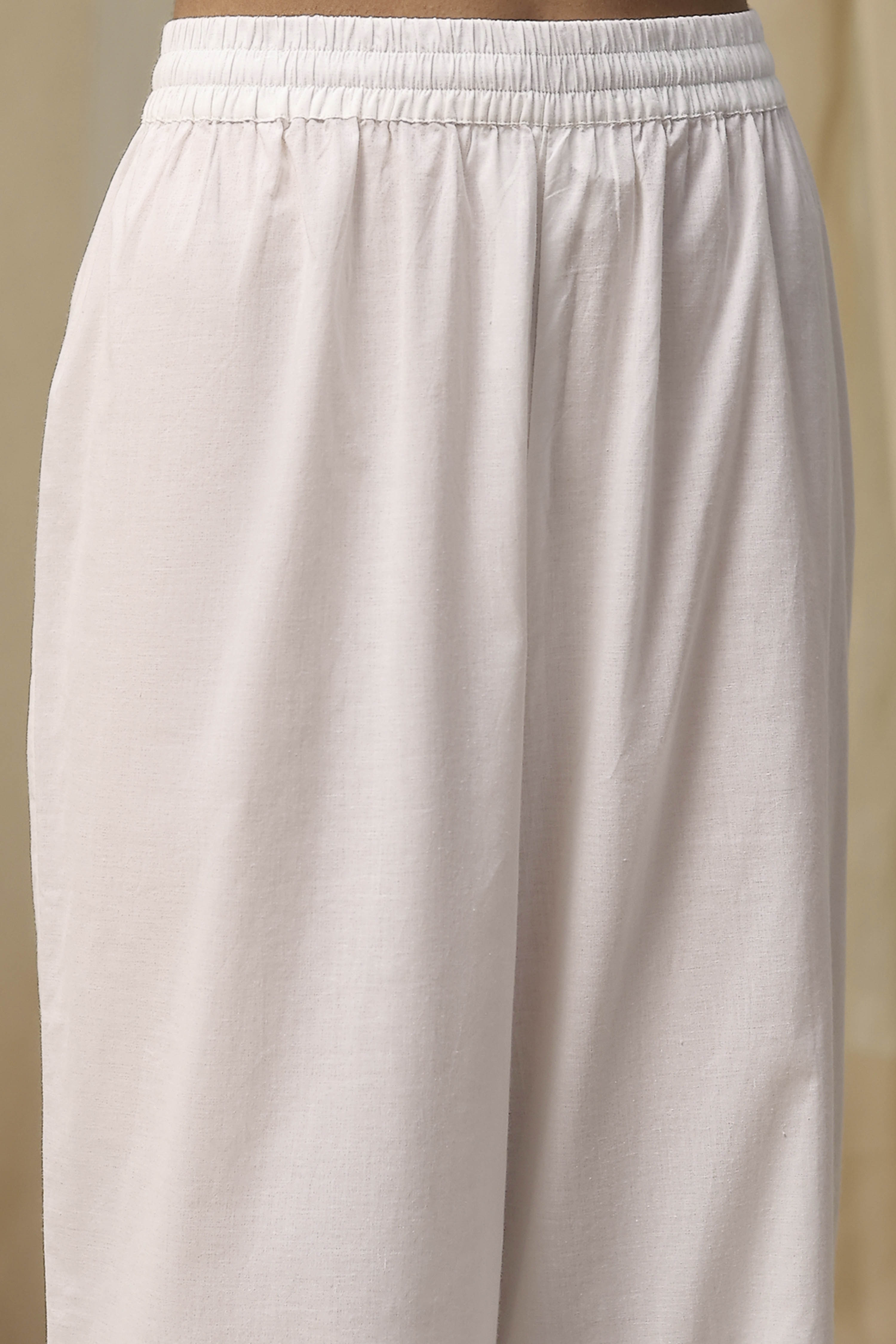 Onion Pink Cotton Printed Anarkali Suit Set image number 2