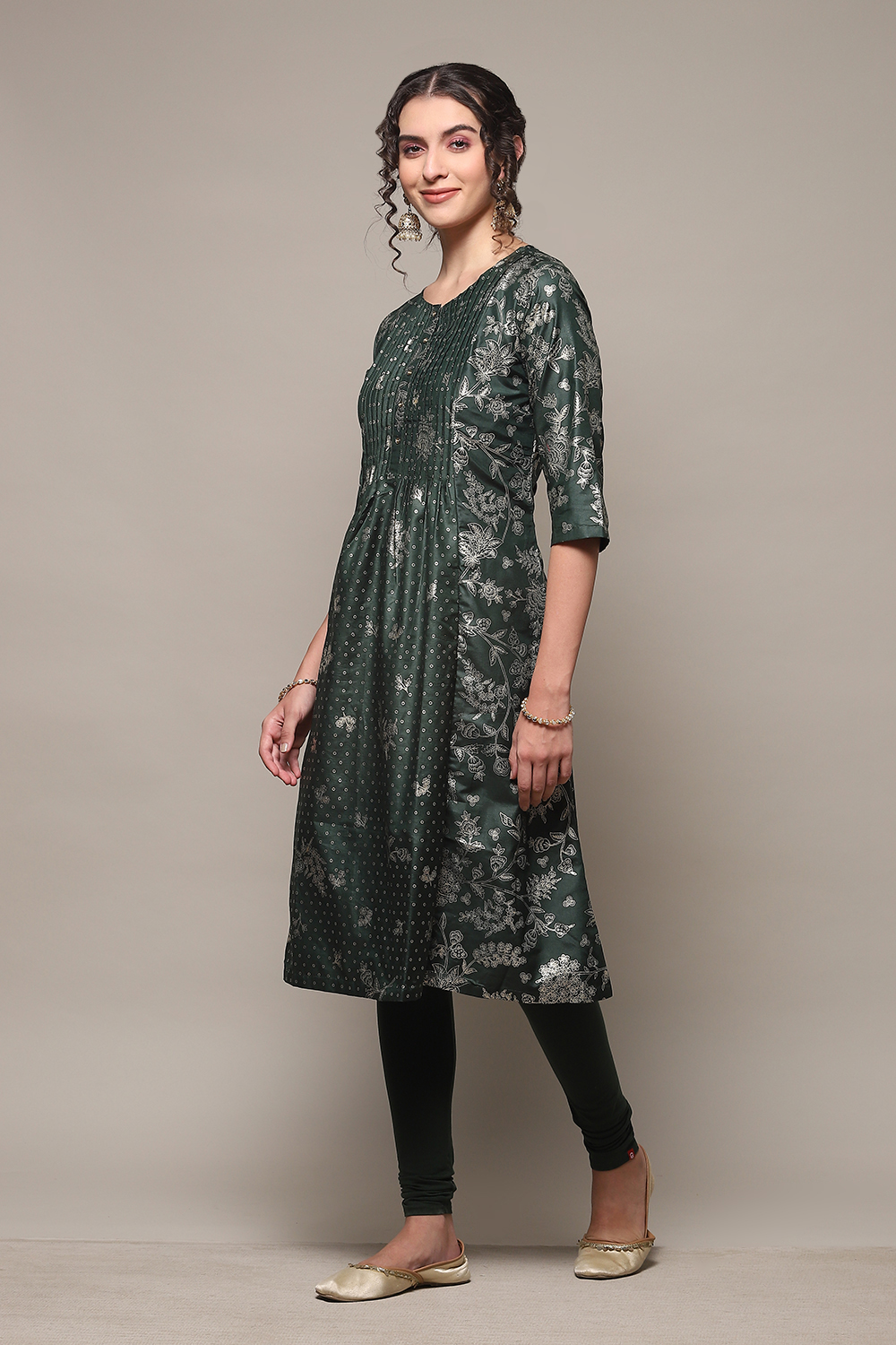 Fuschia Art Silk Flared 2 Piece Set image number 0