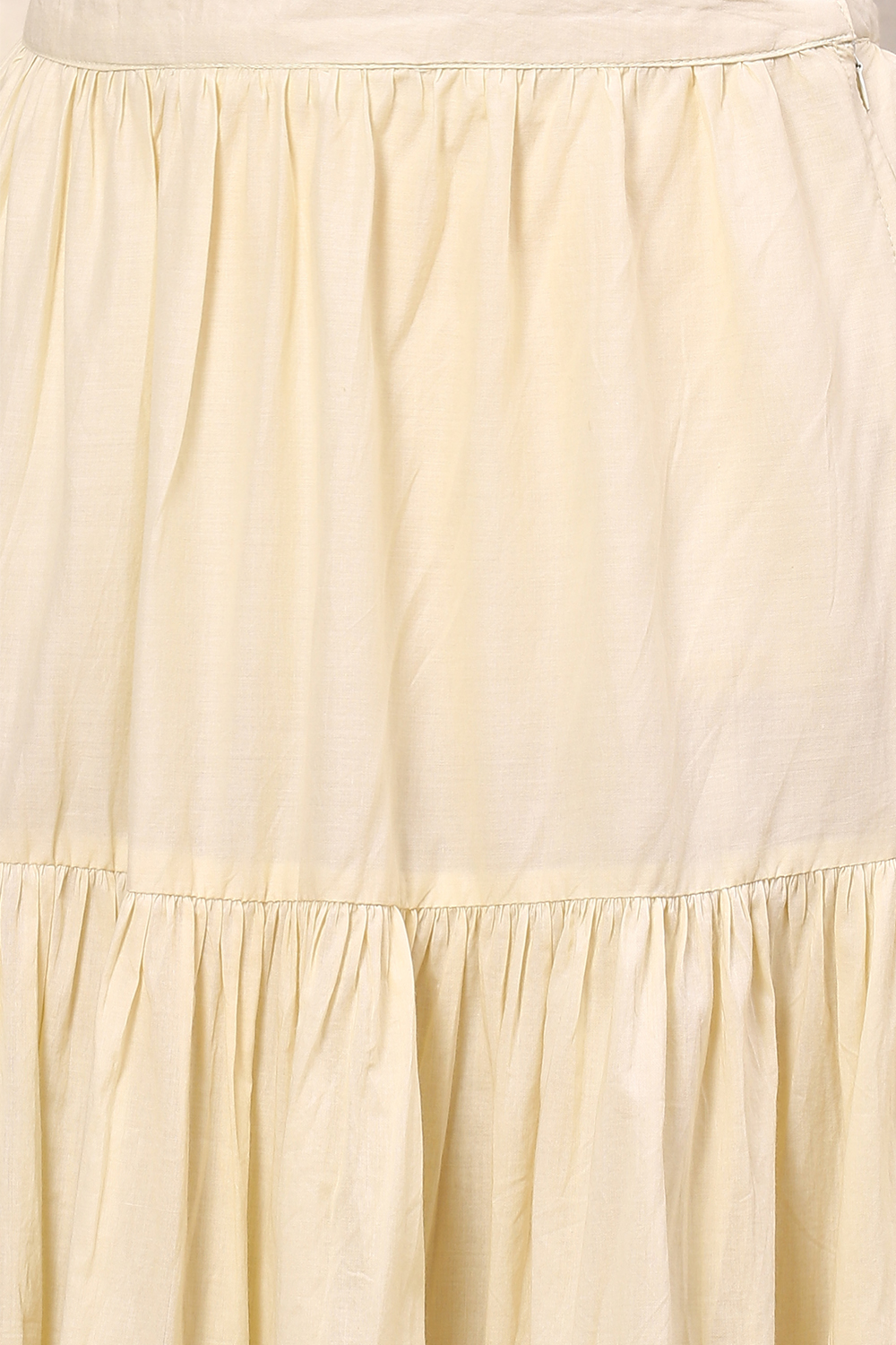 Yellow Viscose Straight Kurta Skirt Suit Set image number 3