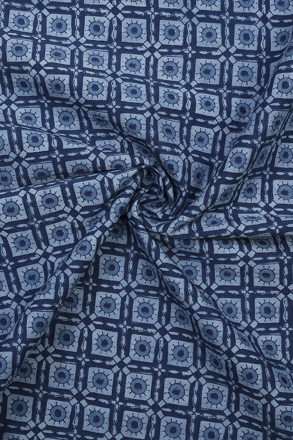 Brown Cotton Printed Embroidered Unstitched Suit Set image number 2