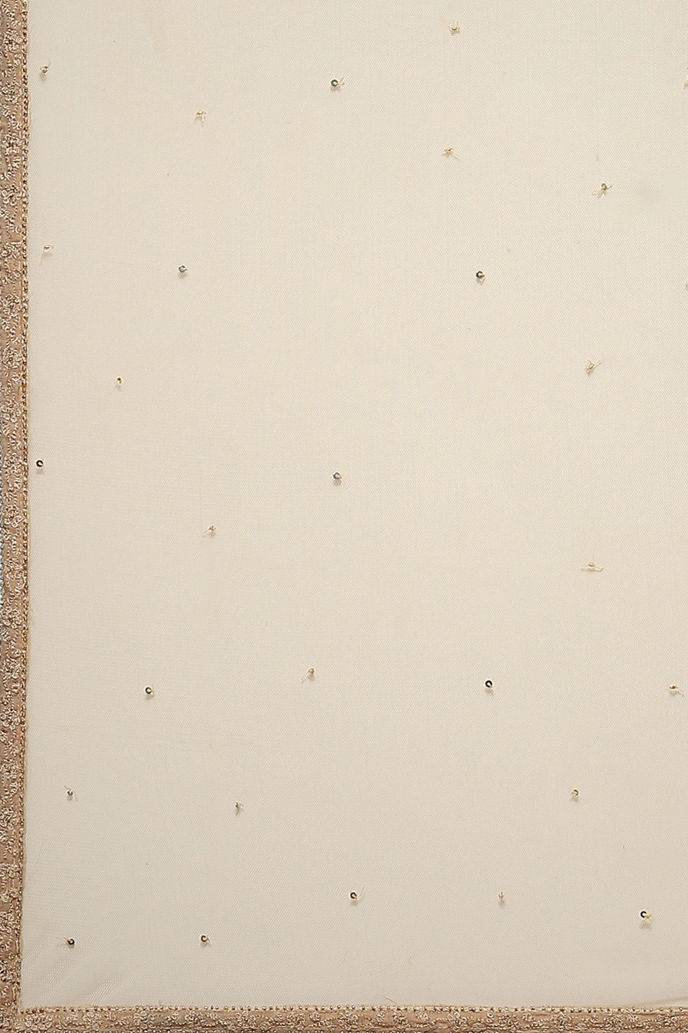 Beige Cotton Silk A-Line Embroidered Kurta Sharara Suit Set image number 3