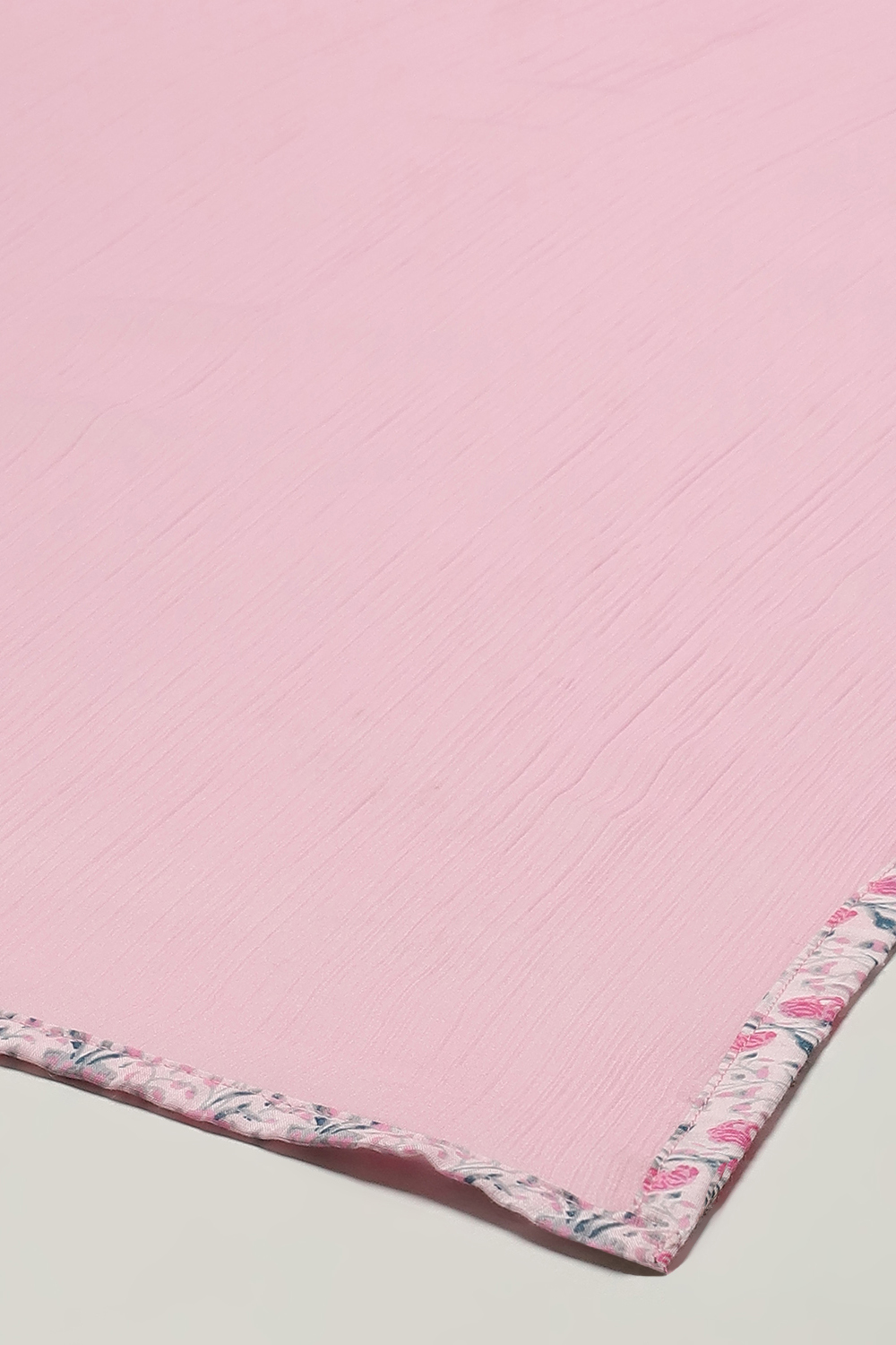 Powder Blue Cambric Narrow Kurta Pant Suit Set image number 3