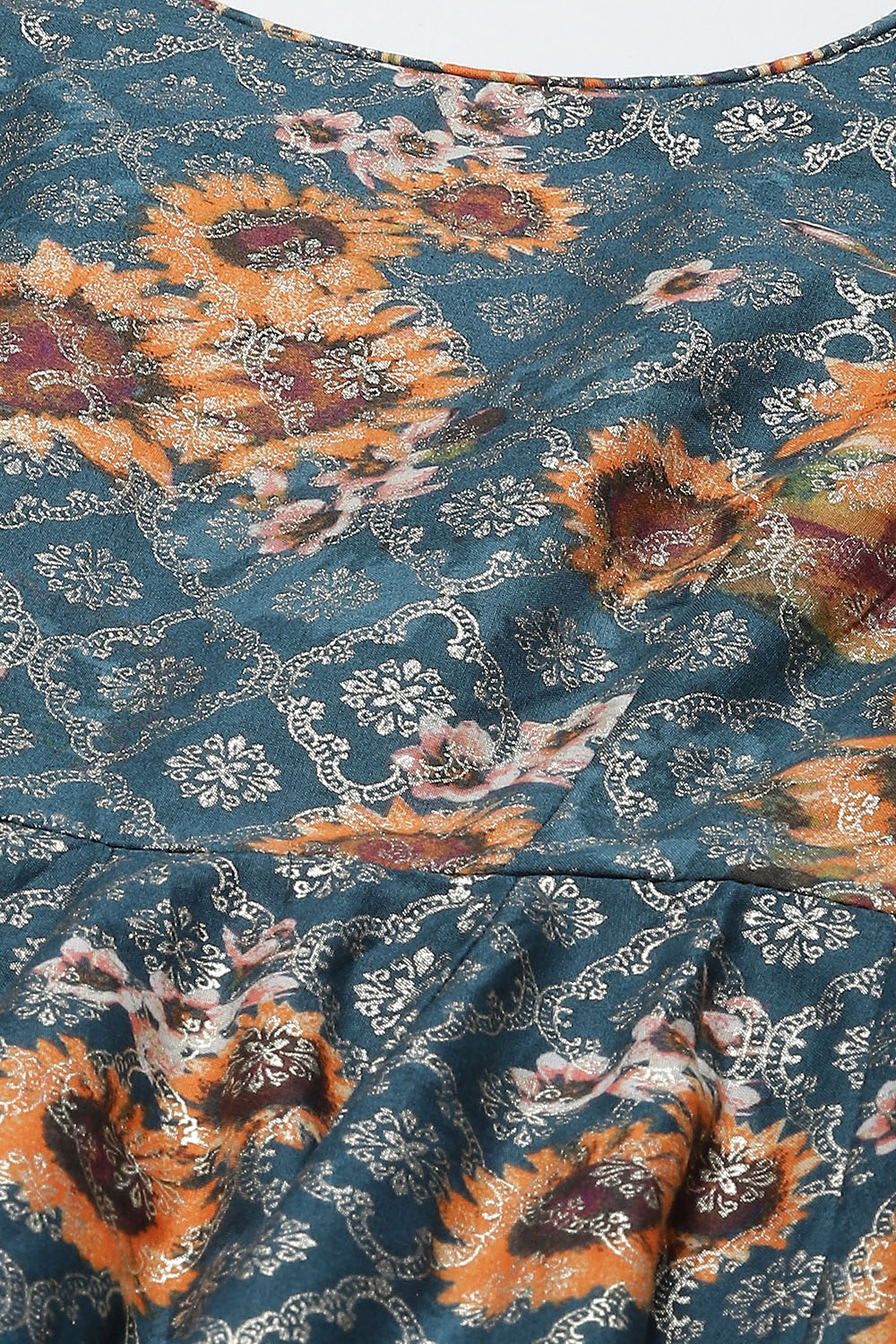 Fuchsia Cotton Anarkali Kurta Churidar Suit Set image number 1