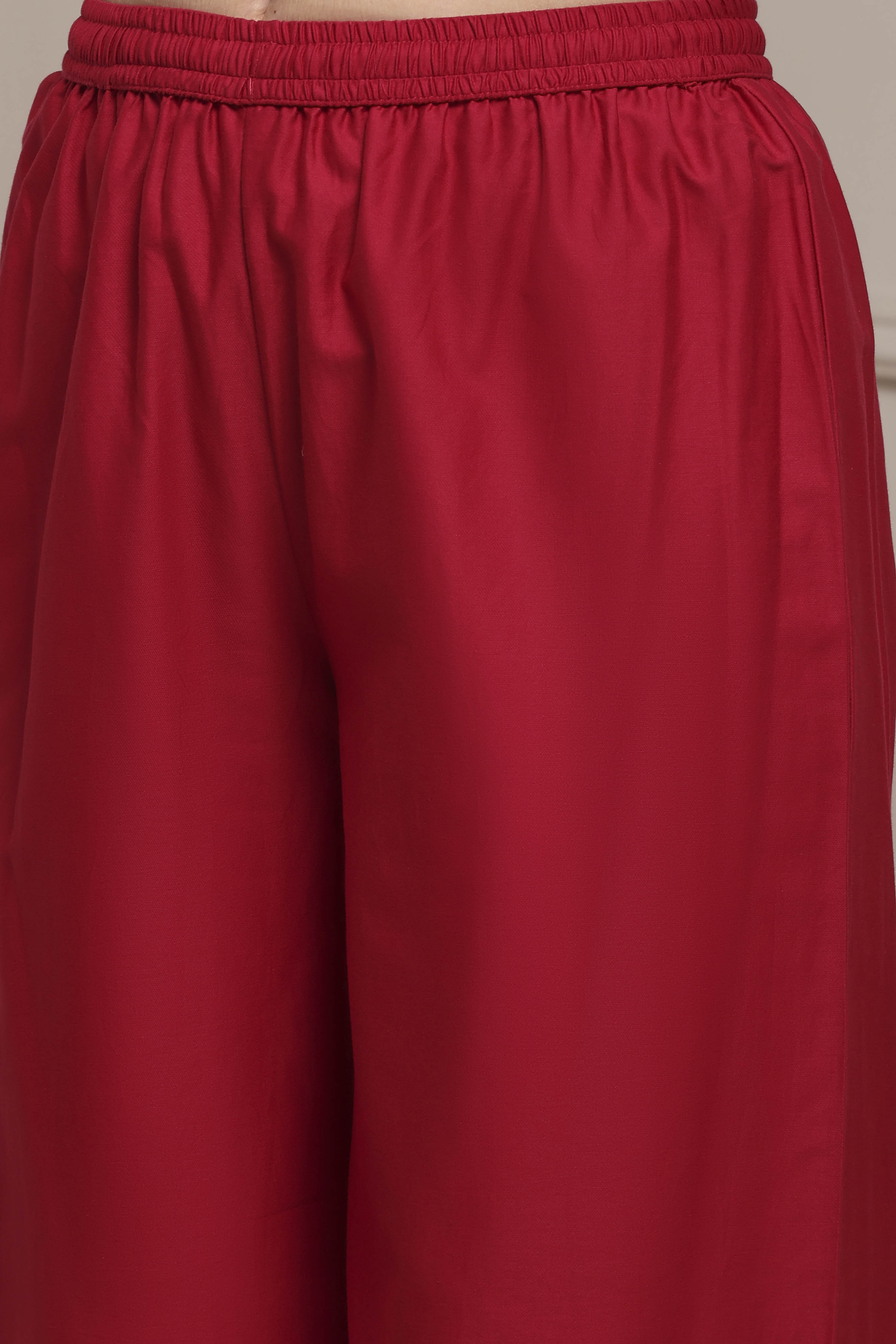 Pink Chanderi Kalidar Dyed Suit Set image number 2