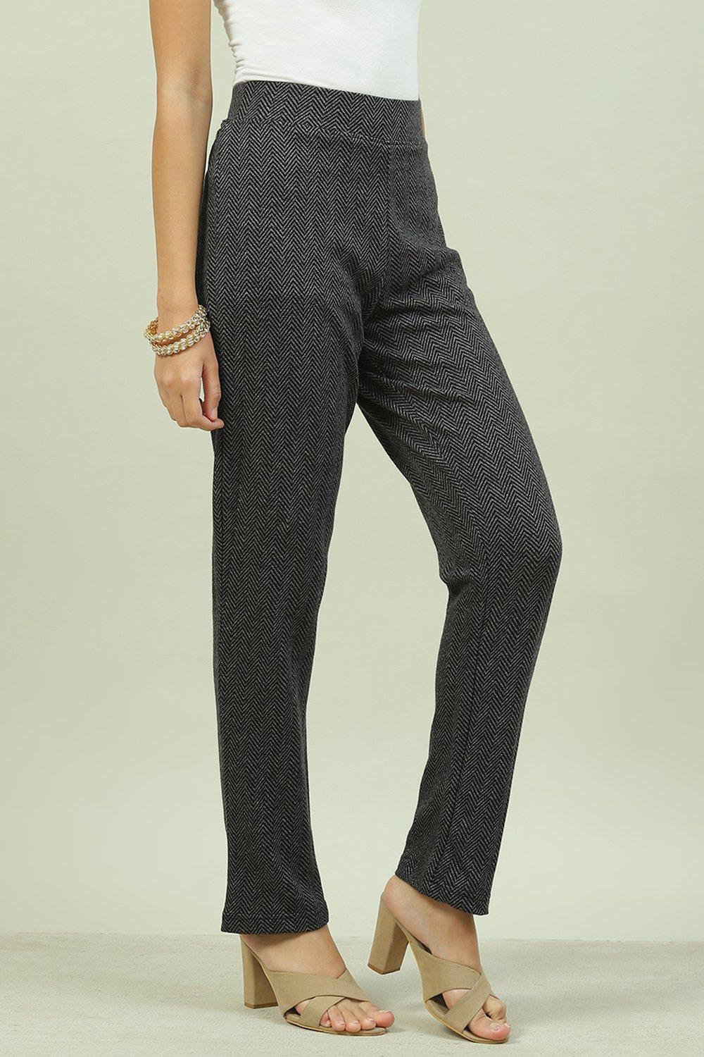 Navy Cotton Pants image number 2