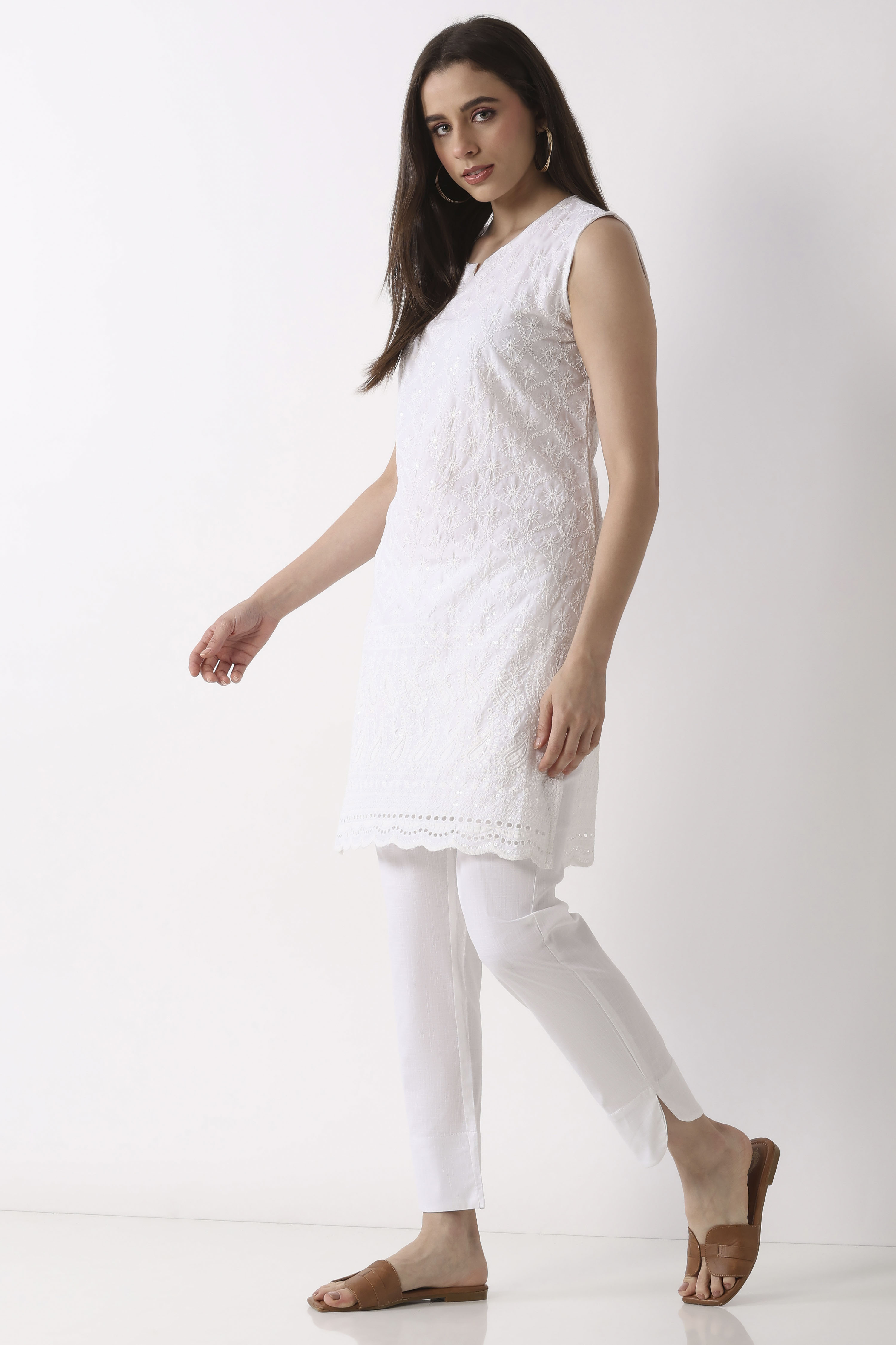 Grey Viscose Blend Pant image number 0