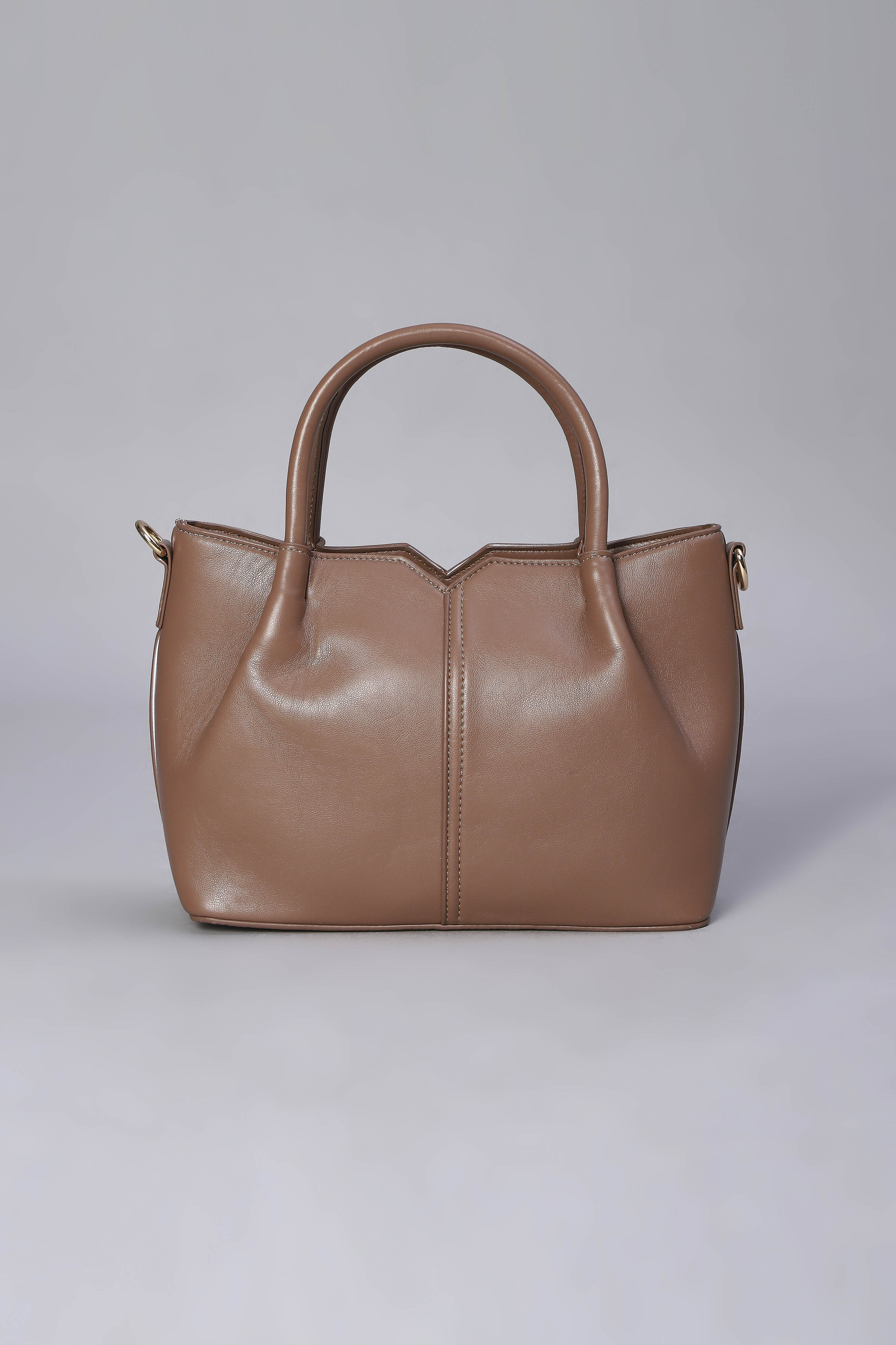 Mocha PU Handbag image number 2