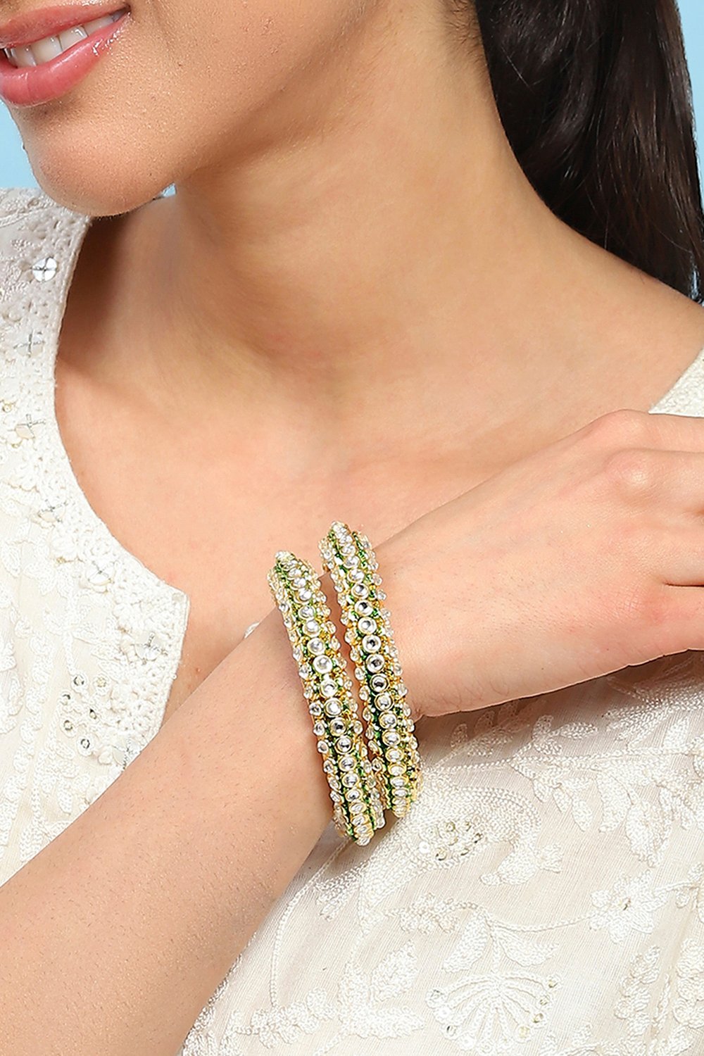 Green Alloy Bangle image number 1