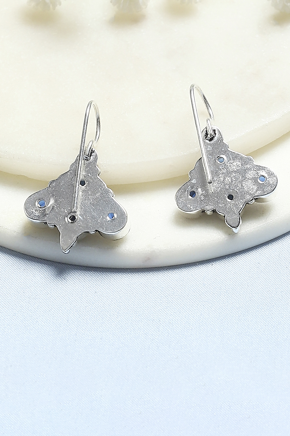 Navy Stone Earrings image number 2
