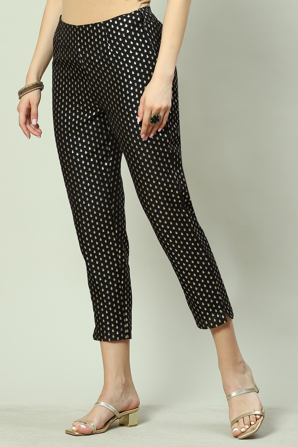 Black Polycotton Pants image number 0