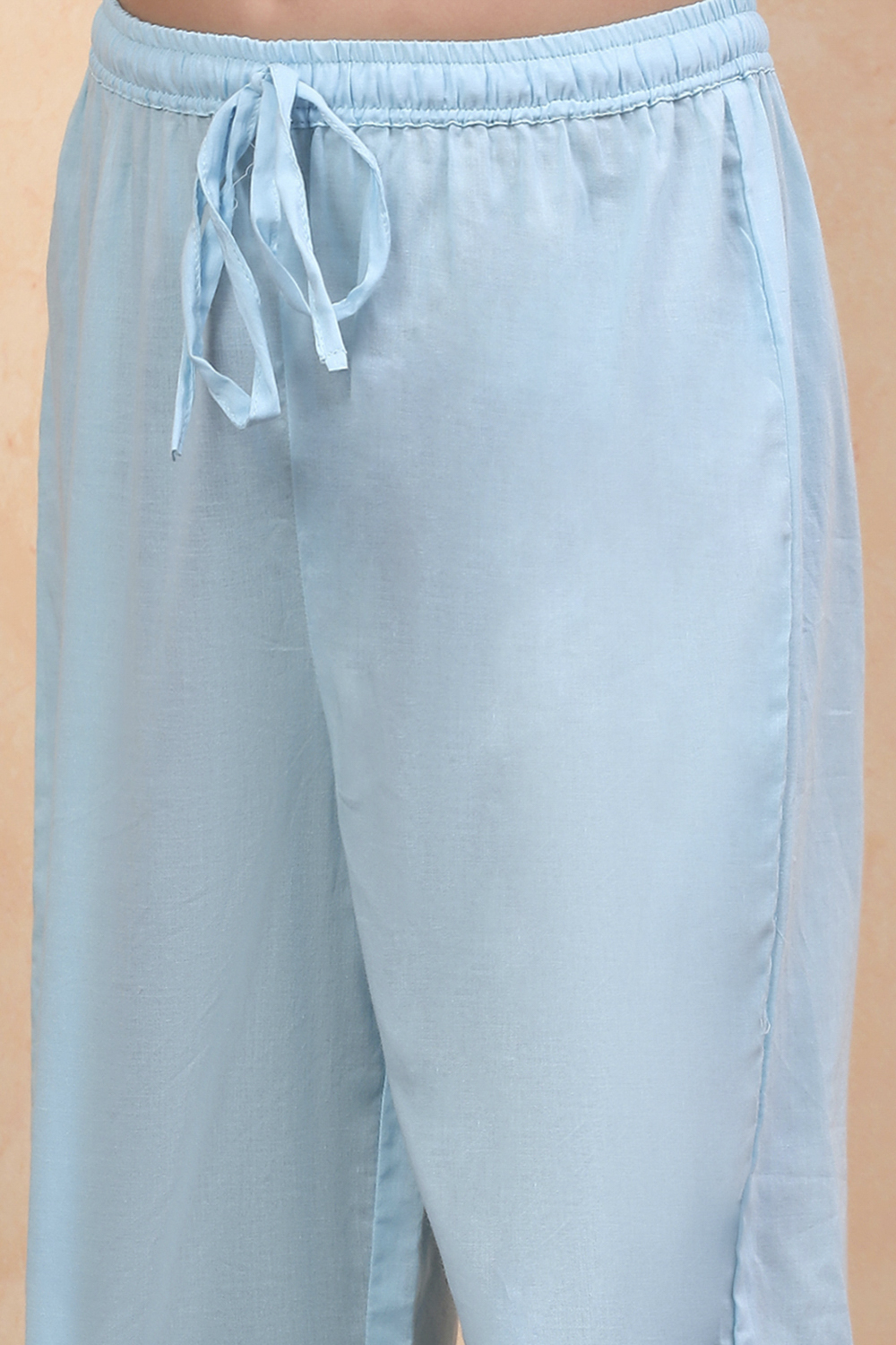 Coral Pure Cotton Floral Printed Tiered Suit Set image number 2