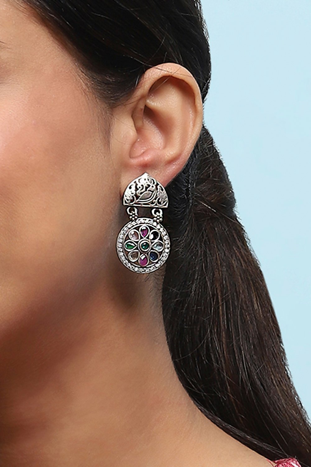 Multi Oxidised Brass Drop & Danglers image number 3