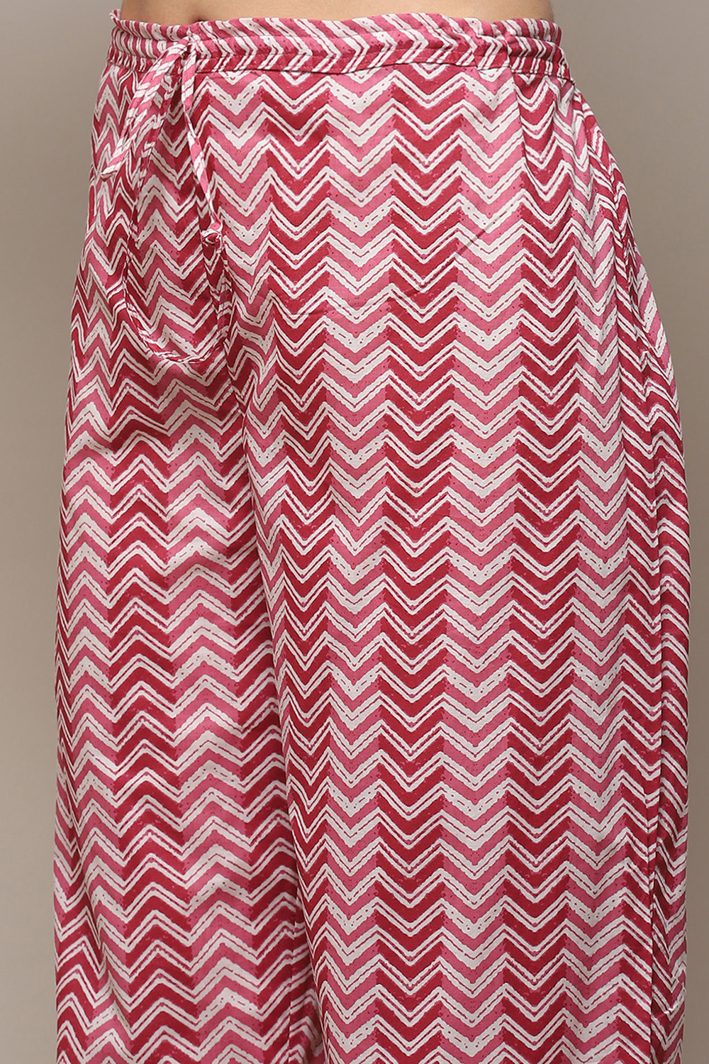 Off White Cambric Straight Kurta Palazzo Suit Set image number 2