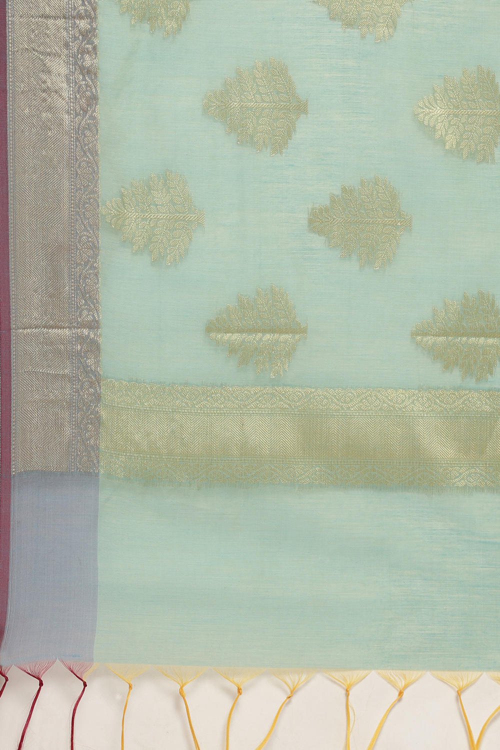 Beige Cotton Blend Machine Embroidered Unstitched Suit Set image number 2