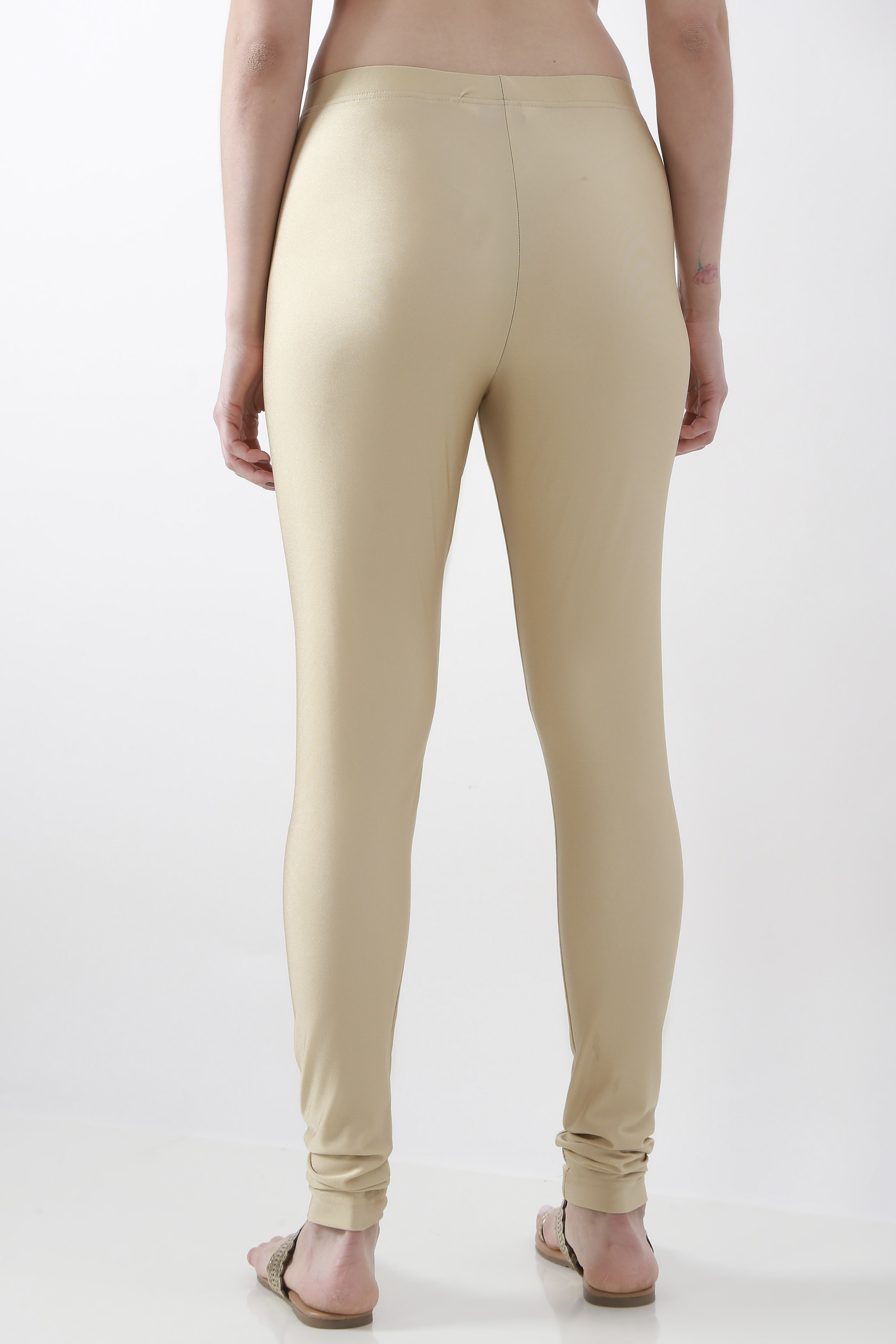 Brown Nylon Blend Leggings image number 5