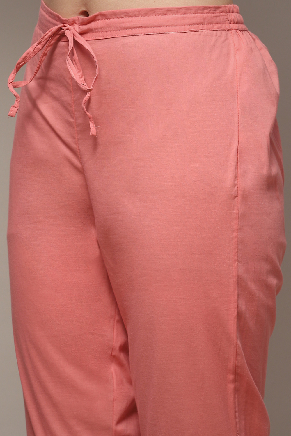 Sea Green Cotton Straight Kurta Pants Suit Set image number 6