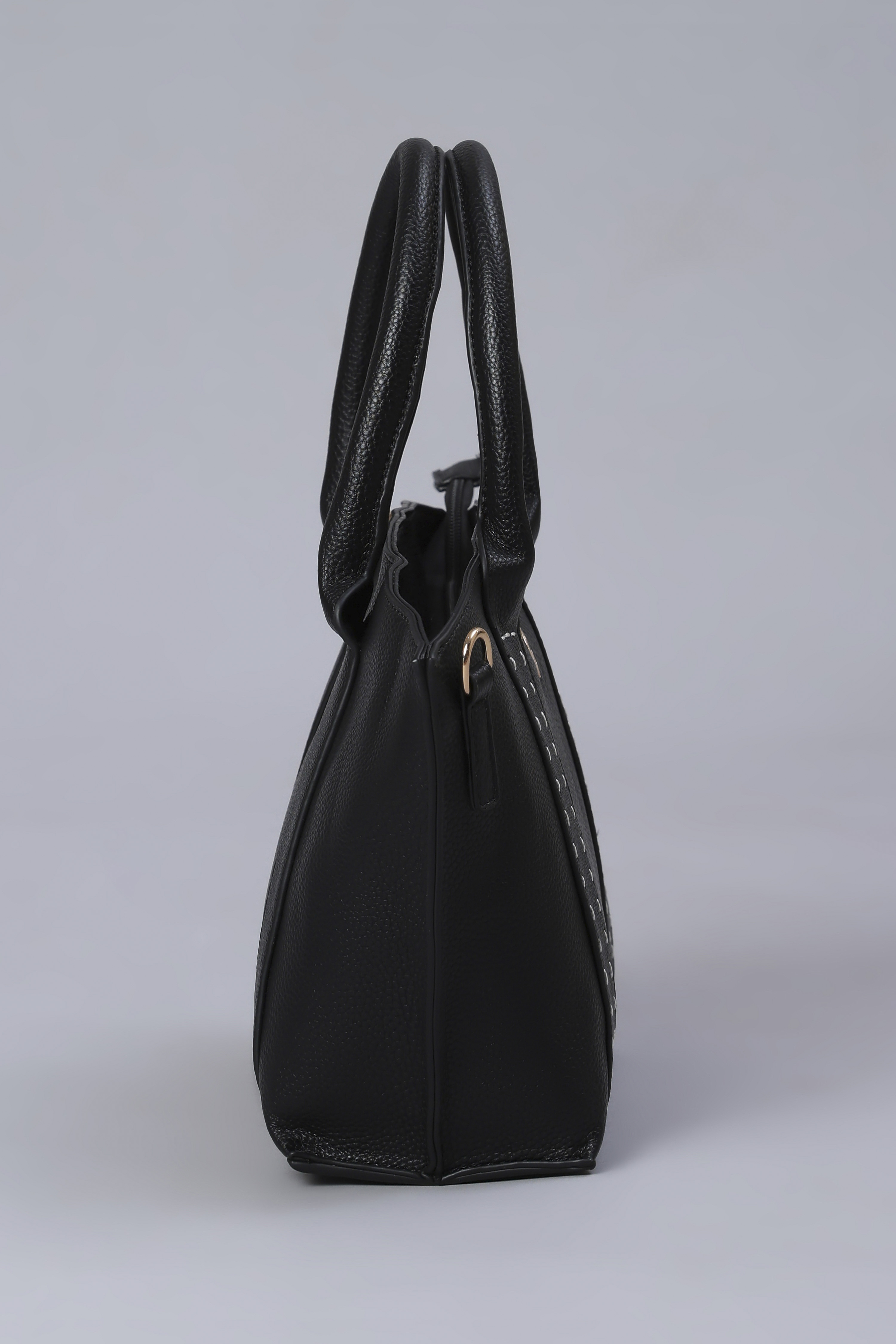Black PU Handbag image number 4