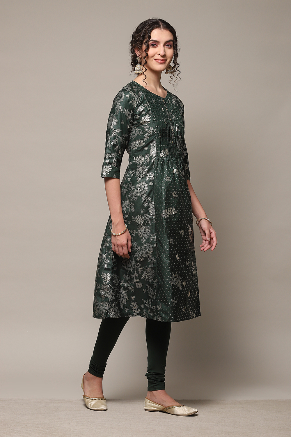 Fuschia Art Silk Flared 2 Piece Set image number 5