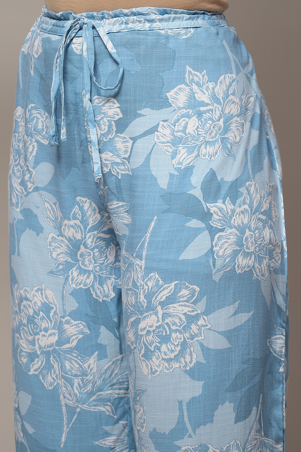 Teal LIVA Straight Palazzo image number 5