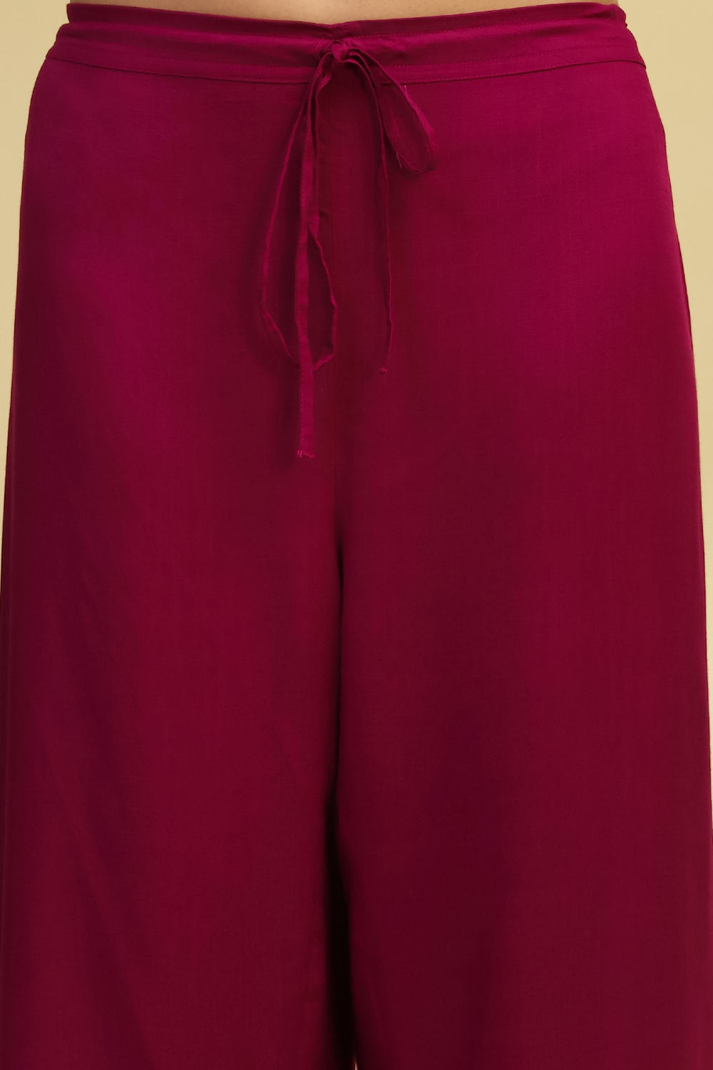 Maroon Printed Straight Kurta Set image number 3