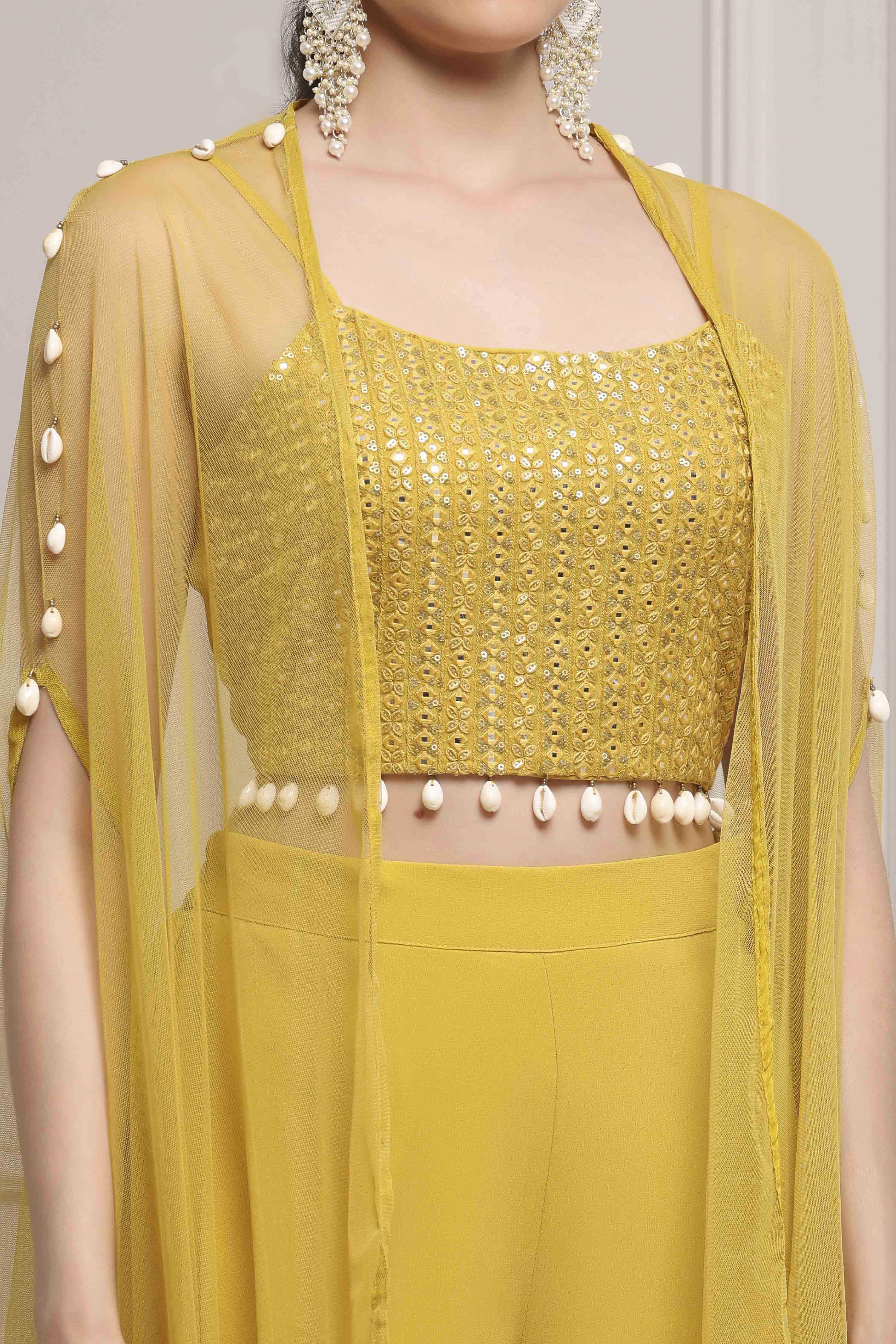 Lime Polyester Dyed Regular Fusion Set image number 1