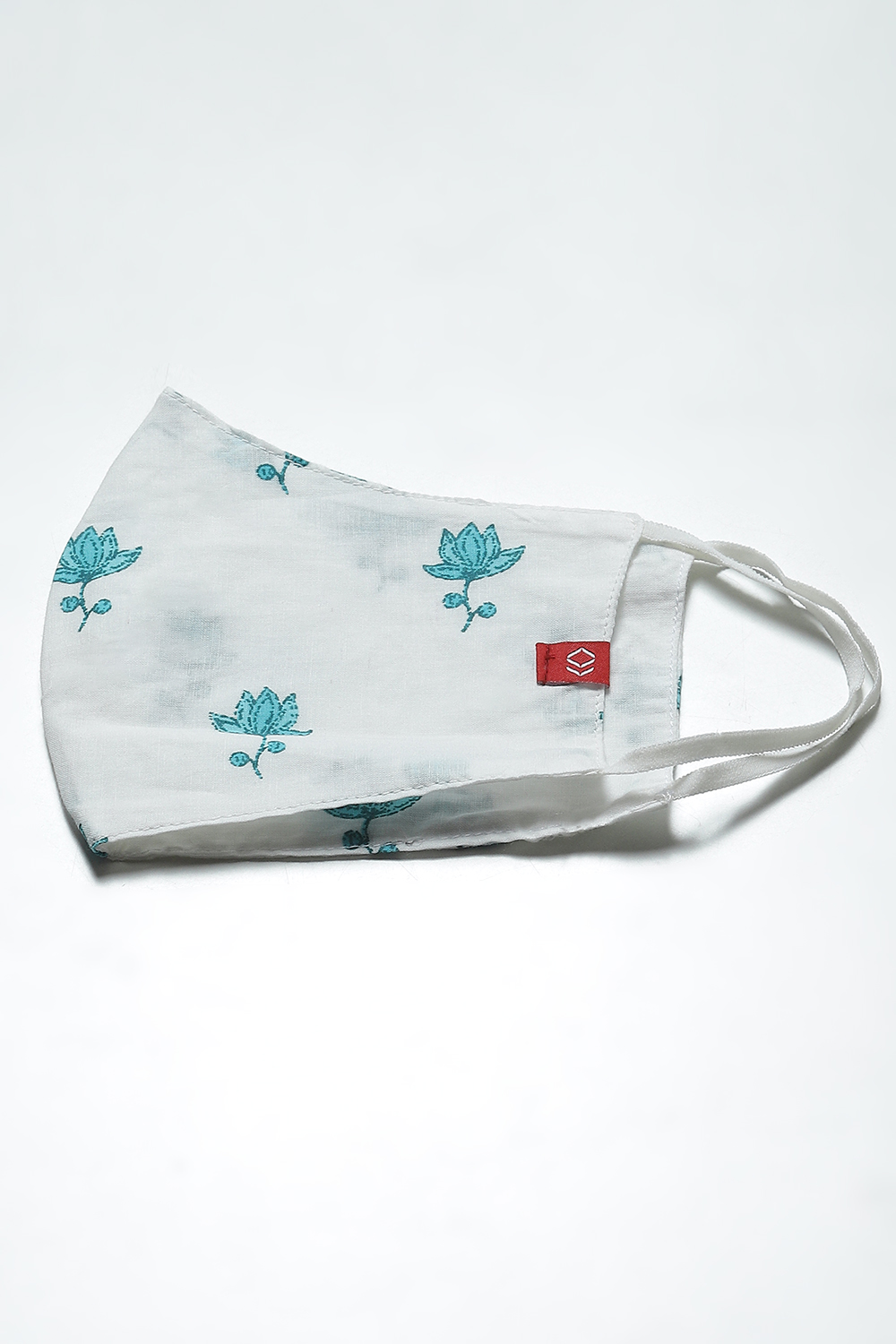 Sky Blue Cotton Straight Kurta image number 5