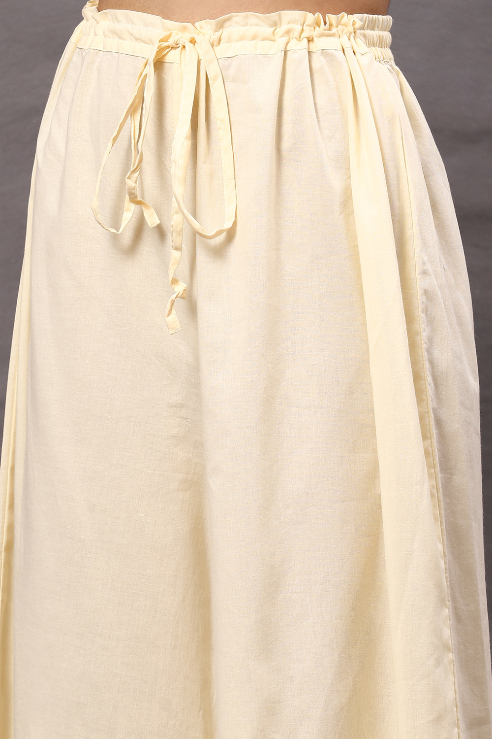 Off White Cotton Blend Straight Kurta Suit Set image number 2