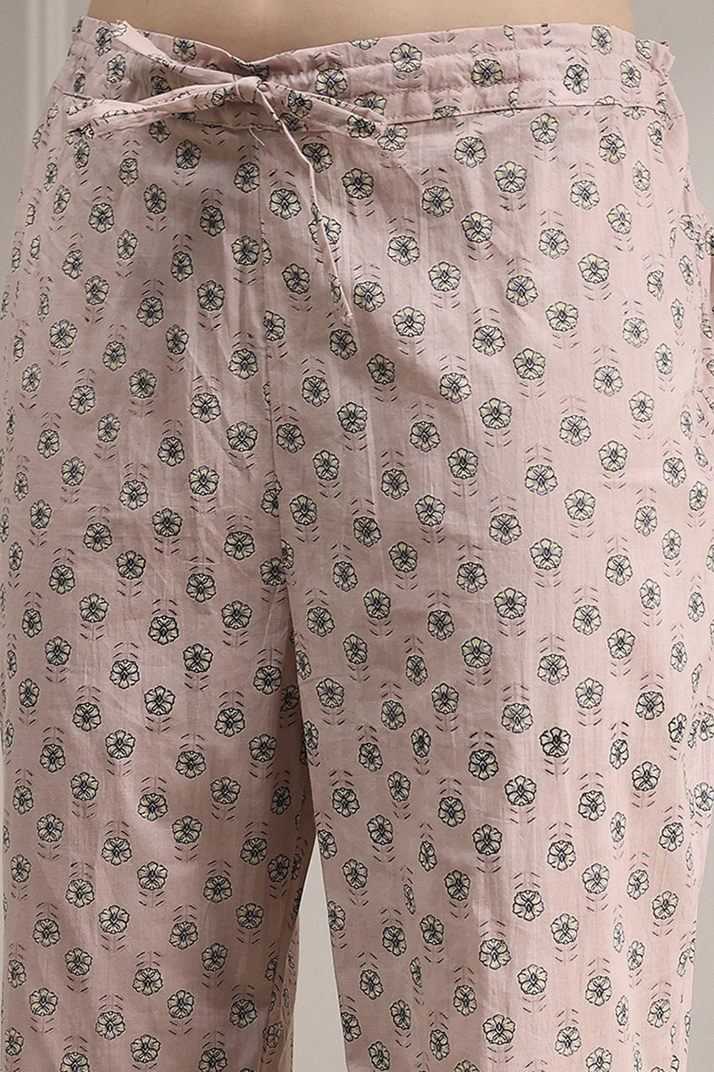 Purple Cotton Printed Embroidered Unstitched Suit Set image number 4