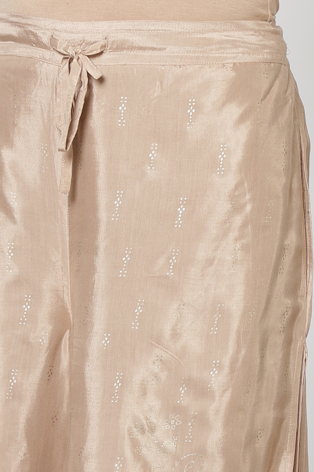 Beige Viscose Palazzo Pants image number 1