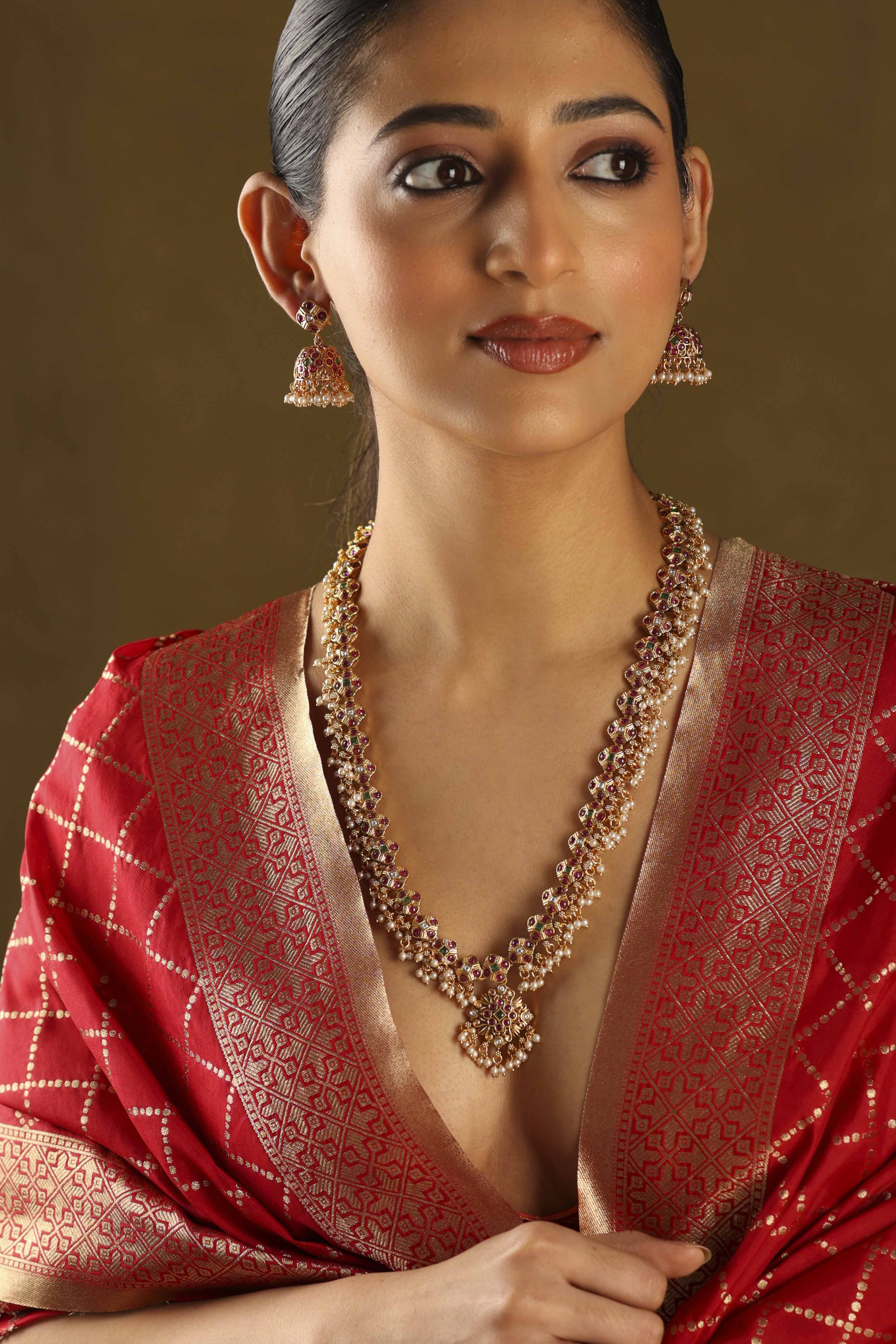 Multicolor Brass Necklace Set image number 3